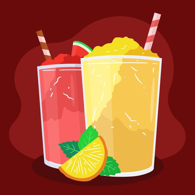 Ilustração desenhada à mão granita deliciosa