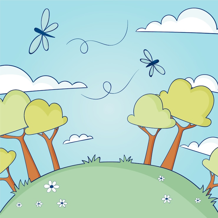 Vetor grátis ilustração desenhada à mão para a primavera