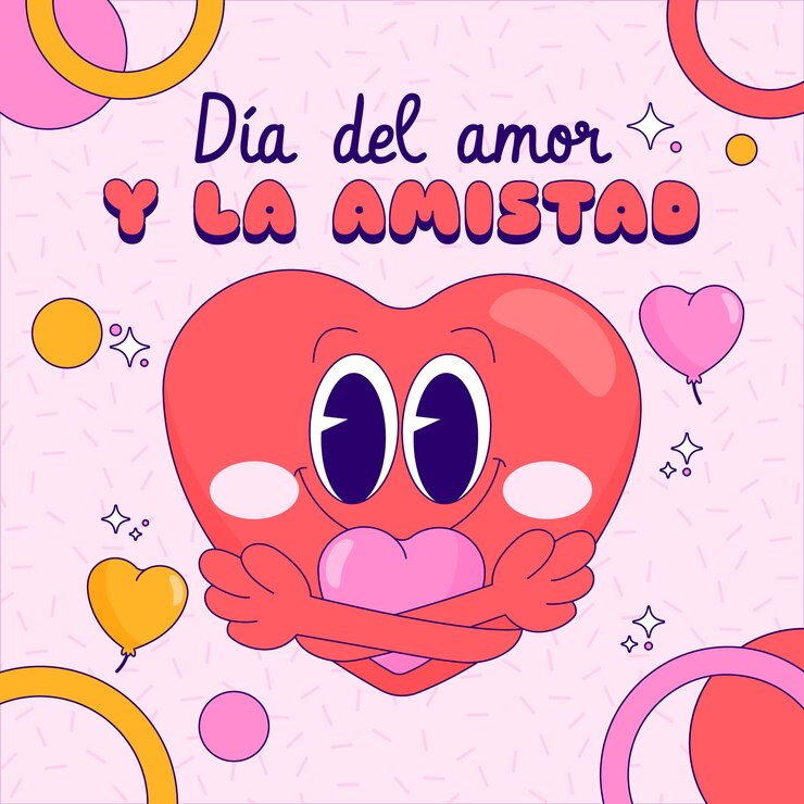 Vetor grátis ilustração desenhada à mão para celebração do dia del amor y la amistad