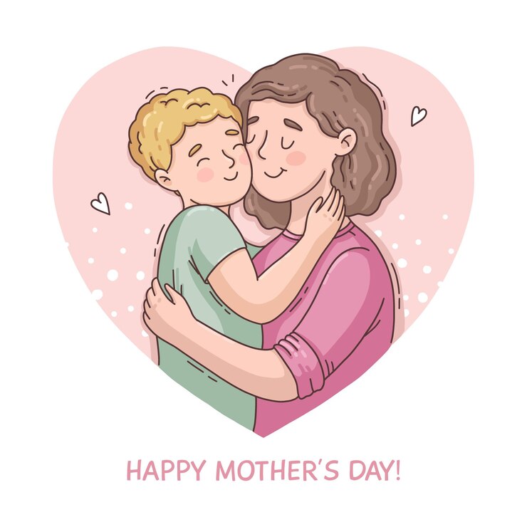 Vetor grátis ilustração desenhada à mão para o dia das mães