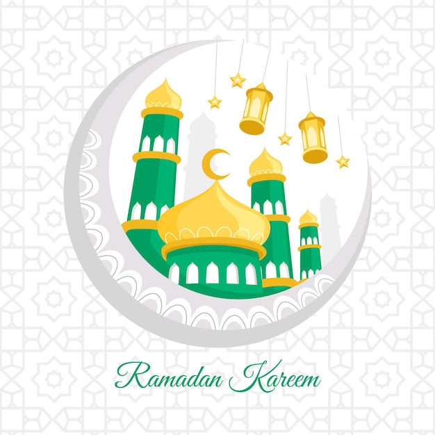 Ilustração desenhada à mão ramadan kareem