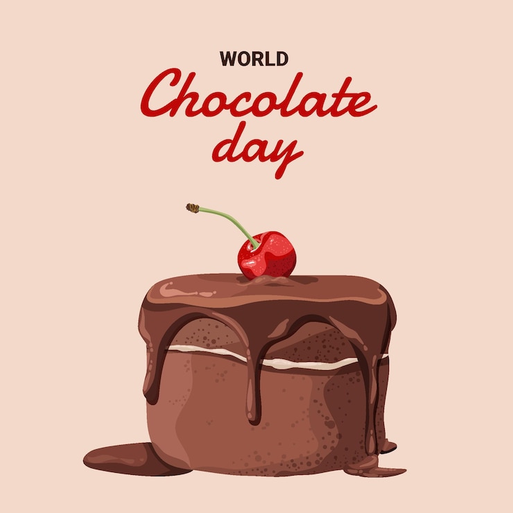 Vetor grátis ilustração detalhada do dia mundial do chocolate