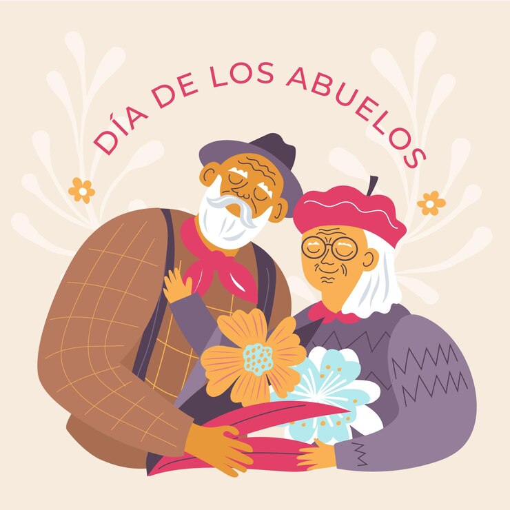 Vetor grátis ilustração dia de los abuelos
