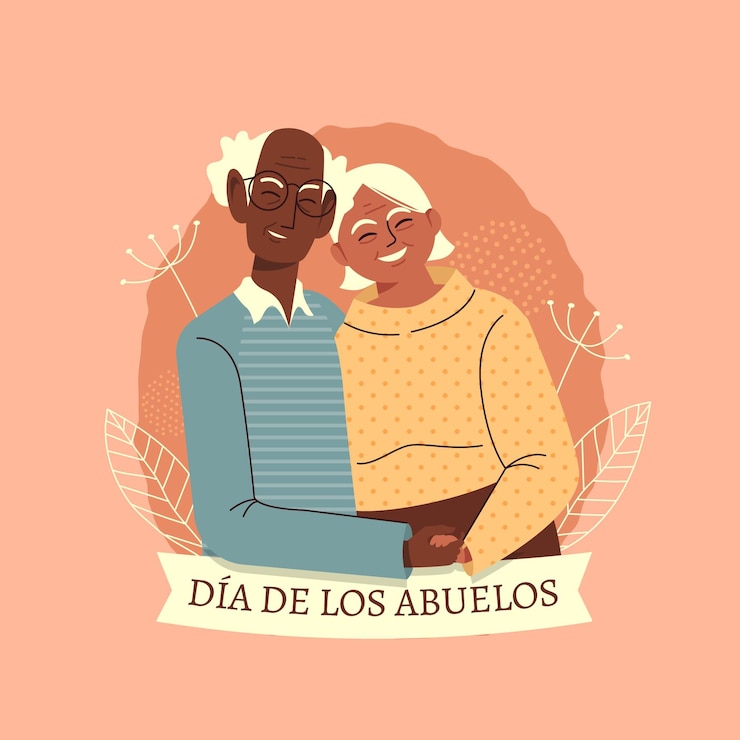 Vetor grátis ilustração dia de los abuelos