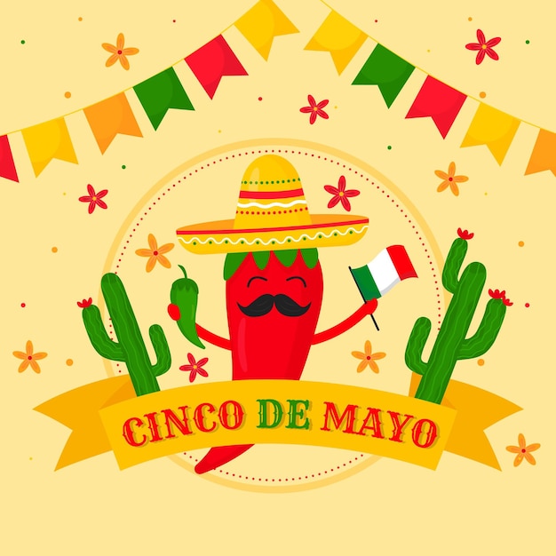 Ilustração do apartamento cinco de mayo