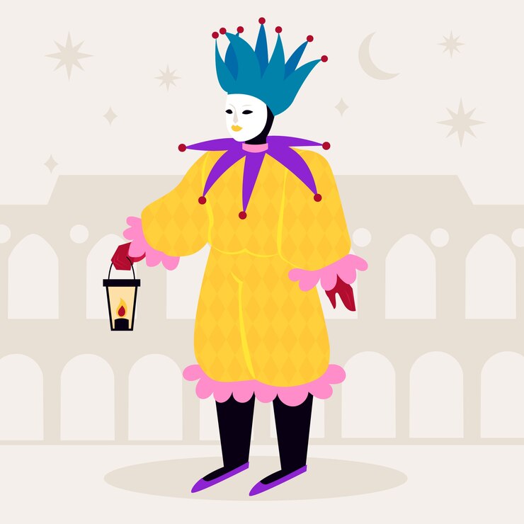Vetor grátis ilustração do carnaval de veneza