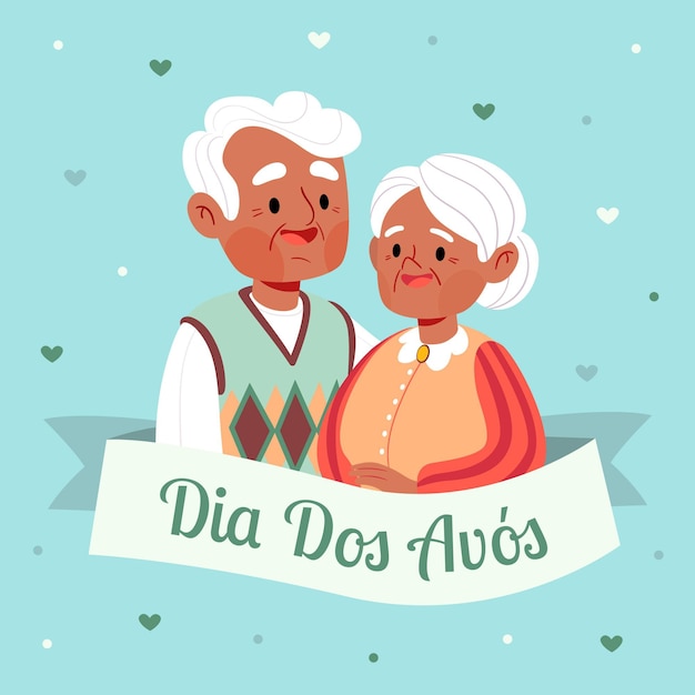 Ilustração do cartoon dia dos avos