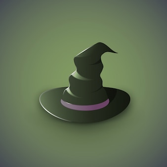 Ilustração do chapéu de bruxa
