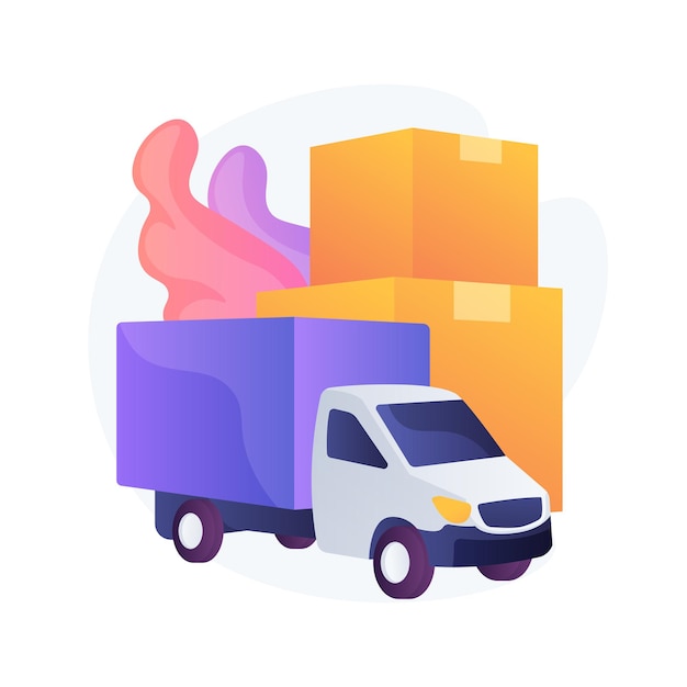 Ilustração do conceito abstrato de transporte regional