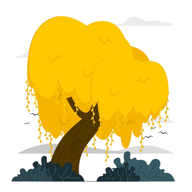 Vetor grátis ilustração do conceito de árvore de molho