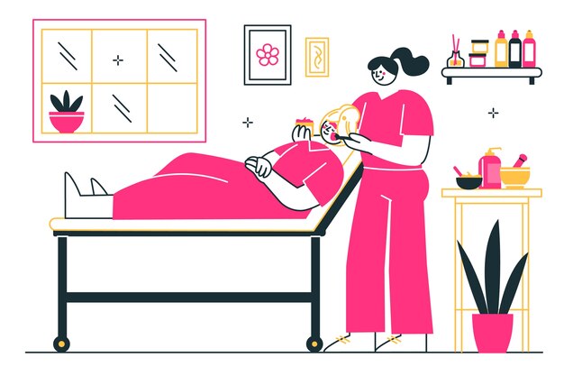Ilustração do conceito de beleza