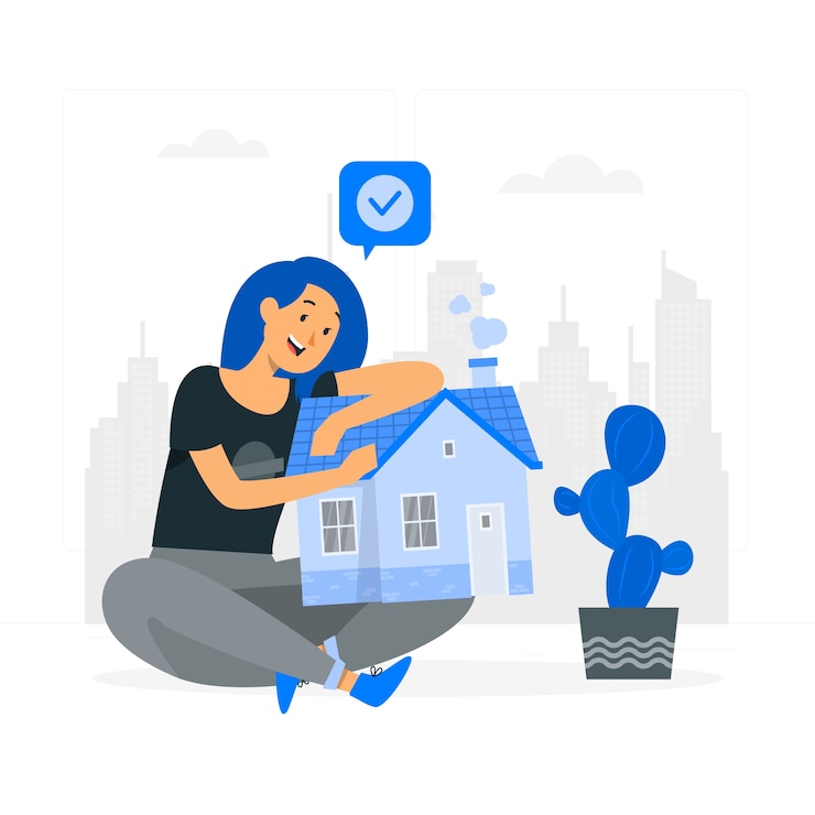 Vetor grátis ilustração do conceito de casa minúscula