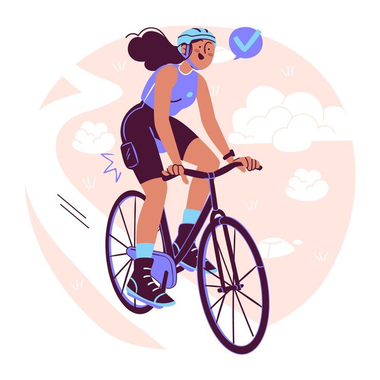 Vetor grátis ilustração do conceito de ciclismo