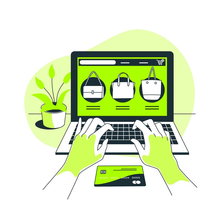 Vetor grátis ilustração do conceito de compras online