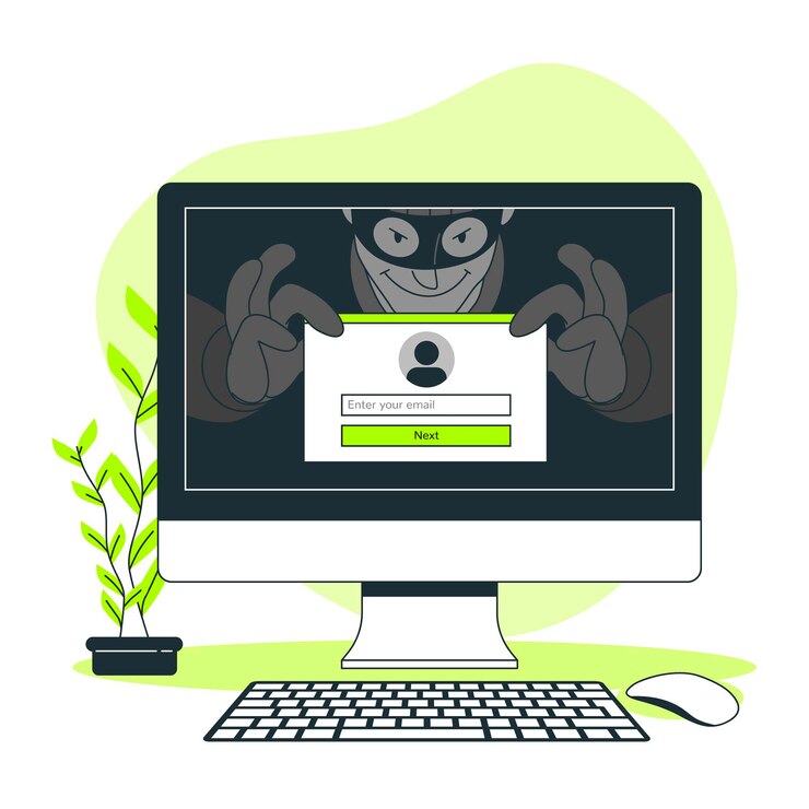 Vetor grátis ilustração do conceito de conta de phishing