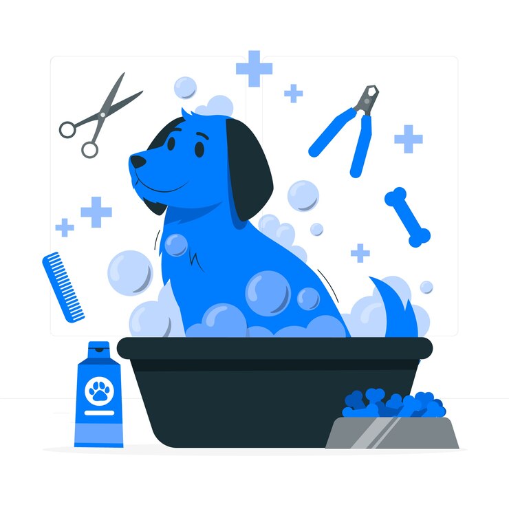 Vetor grátis ilustração do conceito de cuidados com animais de estimação