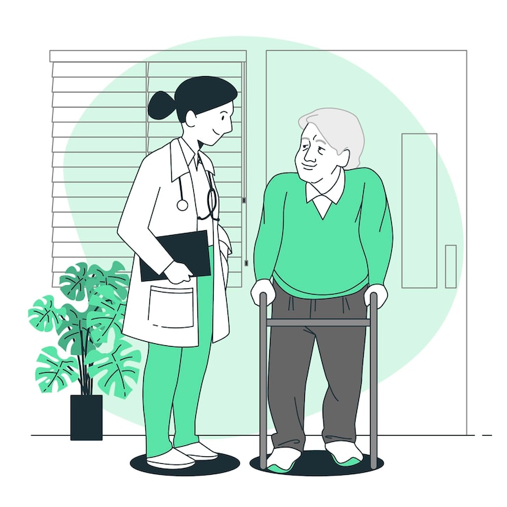 Vetor grátis ilustração do conceito de cuidados médicos