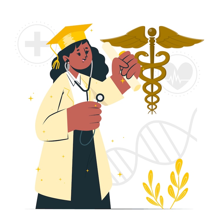 Vetor grátis ilustração do conceito de educação médica