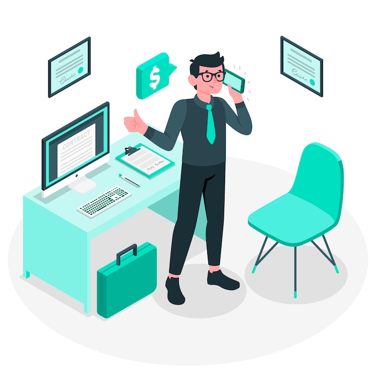 Vetor grátis ilustração do conceito de empresário