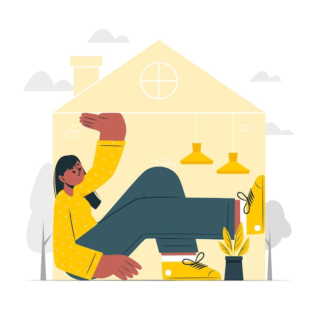 Ilustração do conceito de febre de cabine
