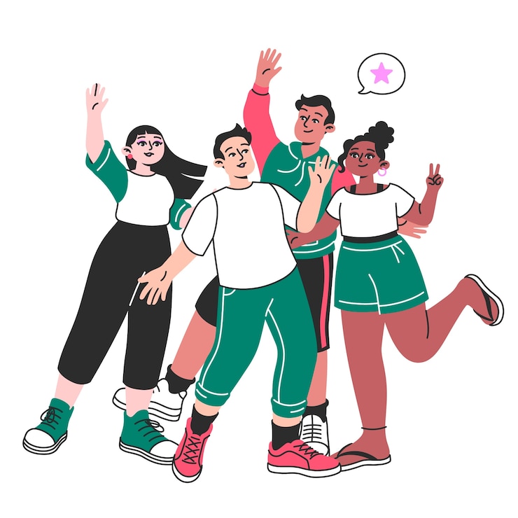 Vetor grátis ilustração do conceito de grupo