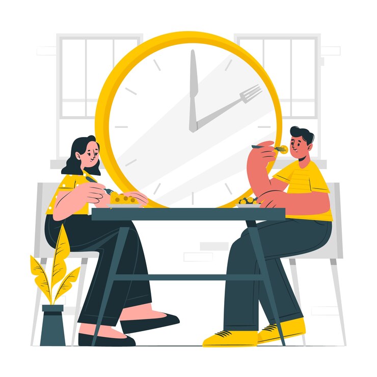 Vetor grátis ilustração do conceito de hora do almoço