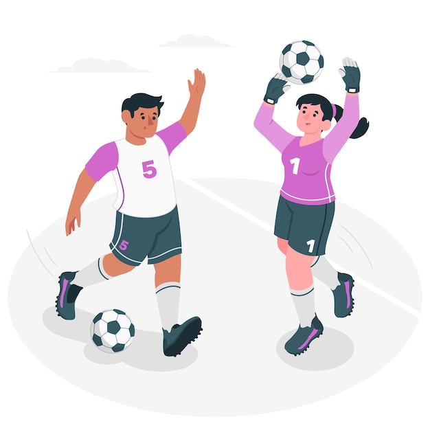 Pessoas Jogando Futebol Futebol Relacionado Ícones Imagem Vector Ilustração  Design Royalty Free SVG, Cliparts, Vetores, e Ilustrações Stock. Image  63405042