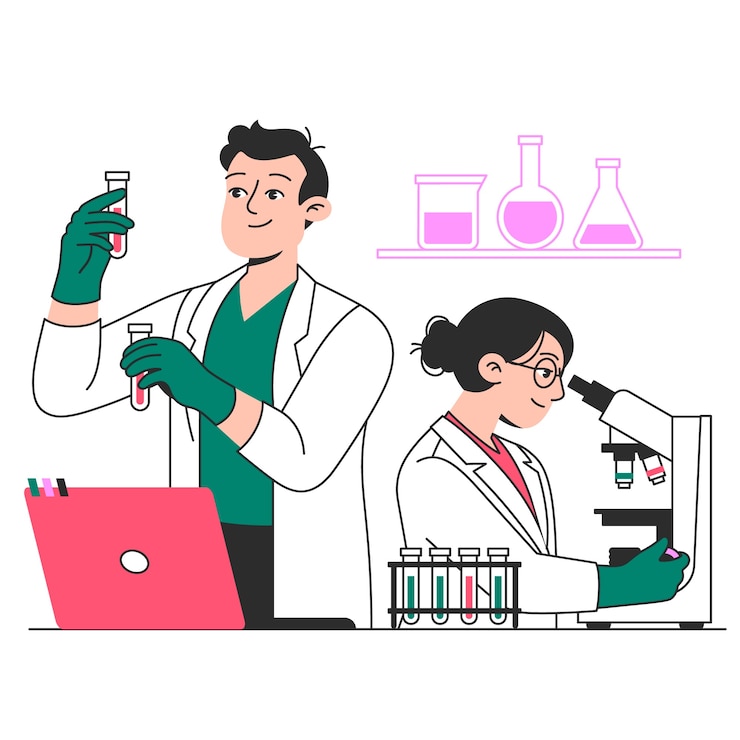 Vetor grátis ilustração do conceito de laboratório