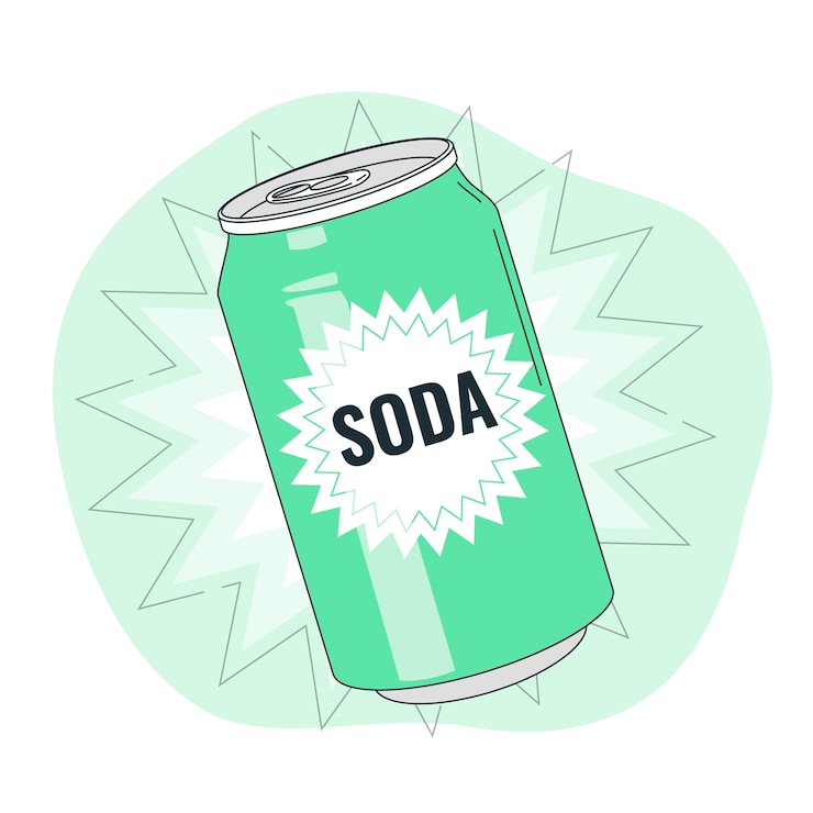 Vetor grátis ilustração do conceito de lata de refrigerante