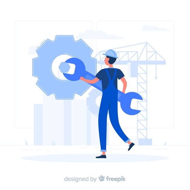 Ilustração do conceito de manutenção