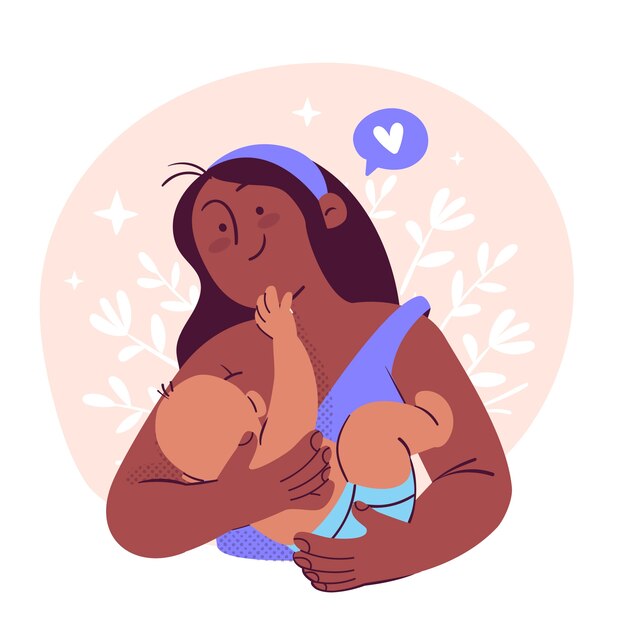Ilustração do conceito de maternidade