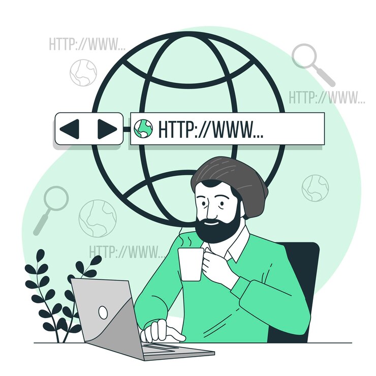 Vetor grátis ilustração do conceito de navegação online