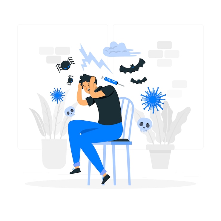 Vetor grátis ilustração do conceito de paranóia