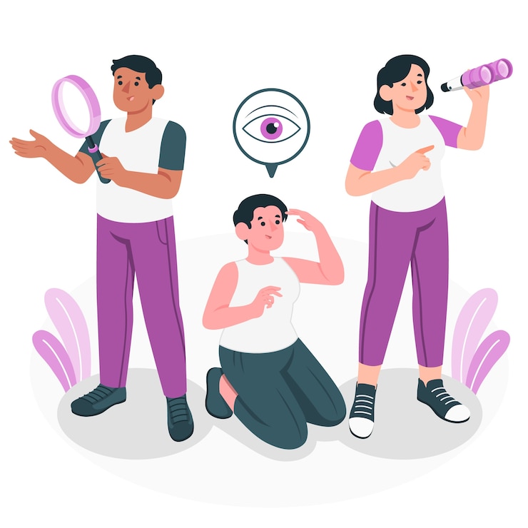 Vetor grátis ilustração do conceito de procura de oportunidades