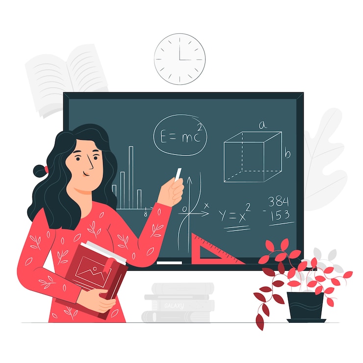 Vetor grátis ilustração do conceito de professor