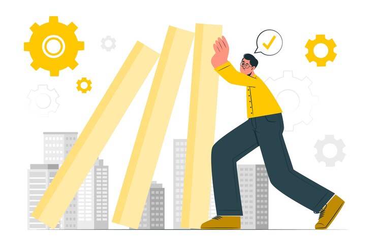 Vetor grátis ilustração do conceito de resiliência