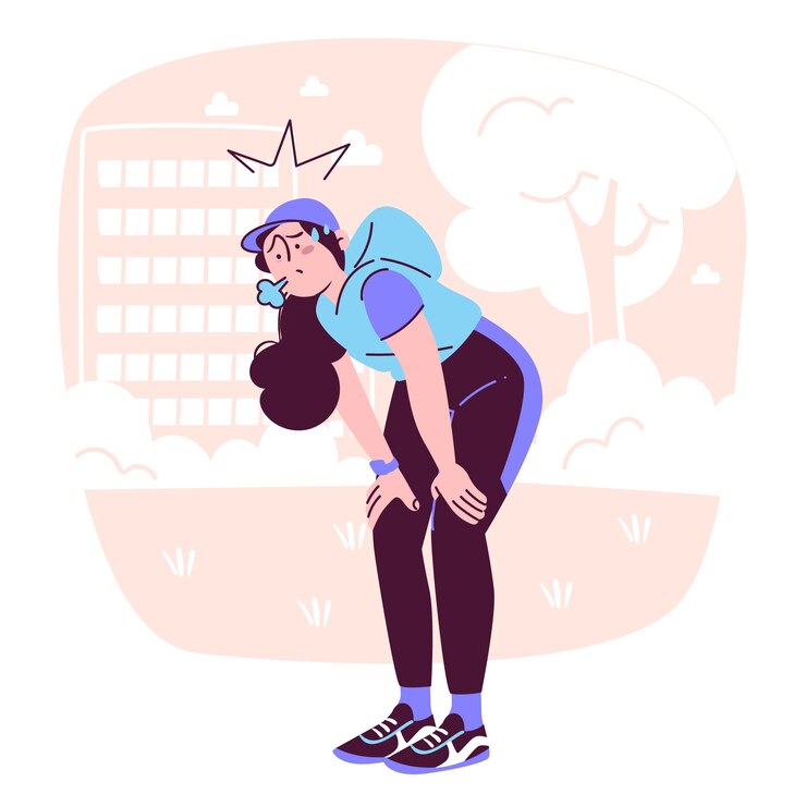 Vetor grátis ilustração do conceito de suor de corrida