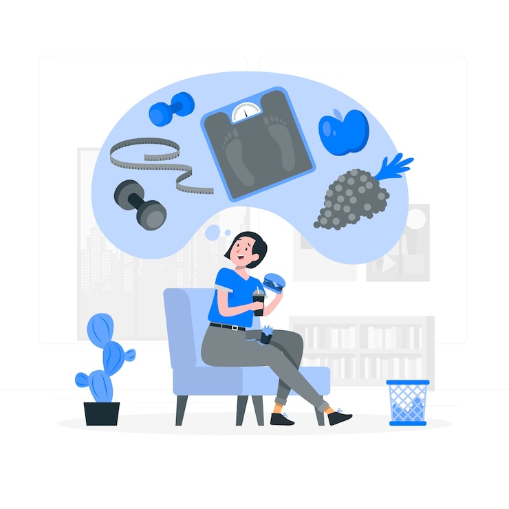Vetor grátis ilustração do conceito de transtorno alimentar