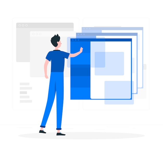 Ilustração do conceito do Windows
