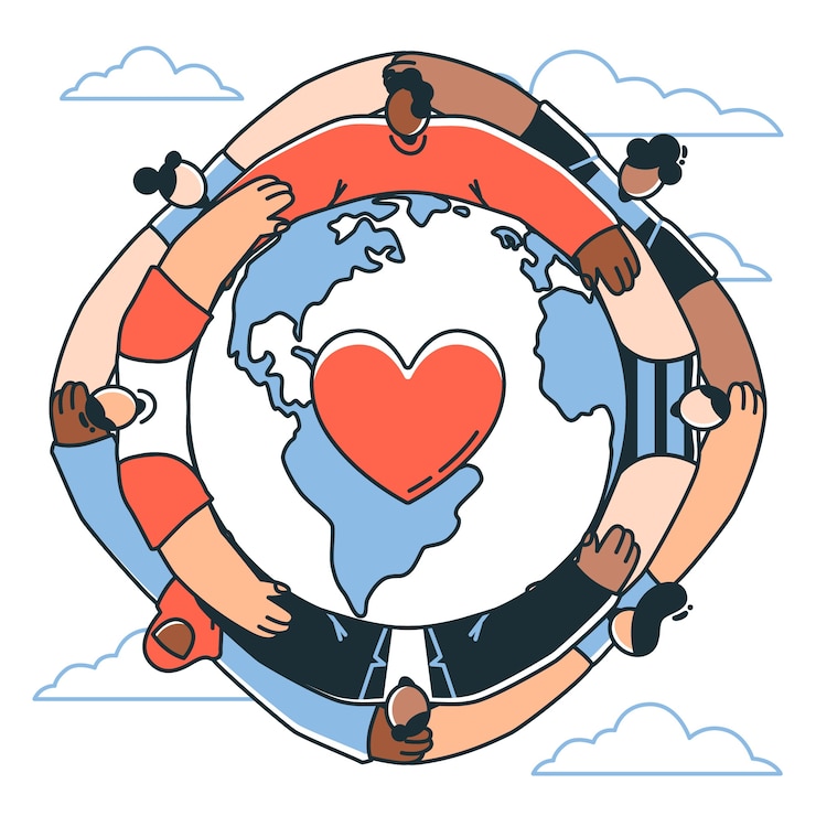 Vetor grátis ilustração do conceito multicultural