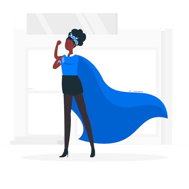 Ilustração De Uma Super-heroína Royalty Free SVG, Cliparts, Vetores, e  Ilustrações Stock. Image 31424251