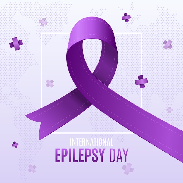 Vetor grátis ilustração do dia da epilepsia gradiente