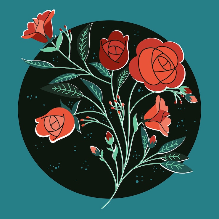 Vetor grátis ilustração do dia da rosa plana