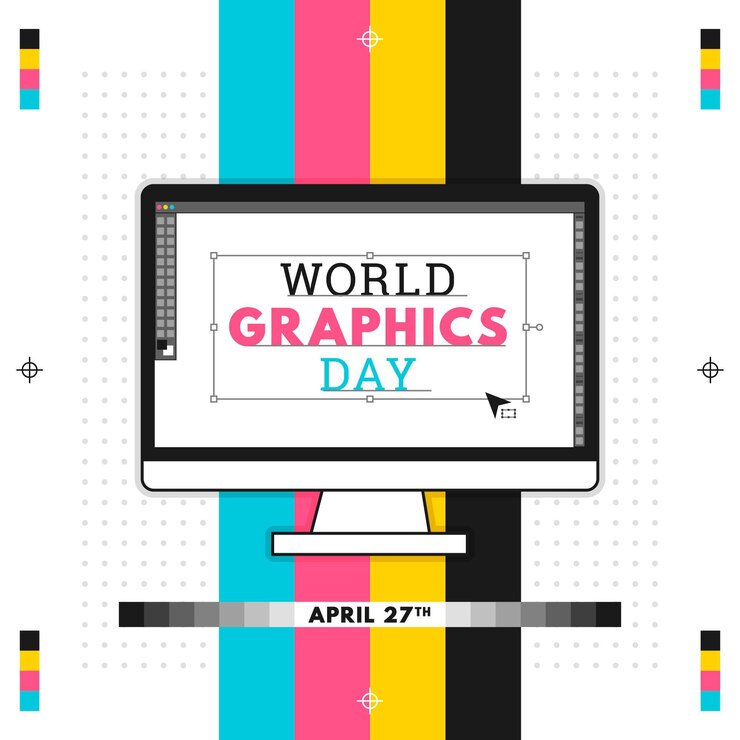 Vetor grátis ilustração do dia de gráficos do mundo plano
