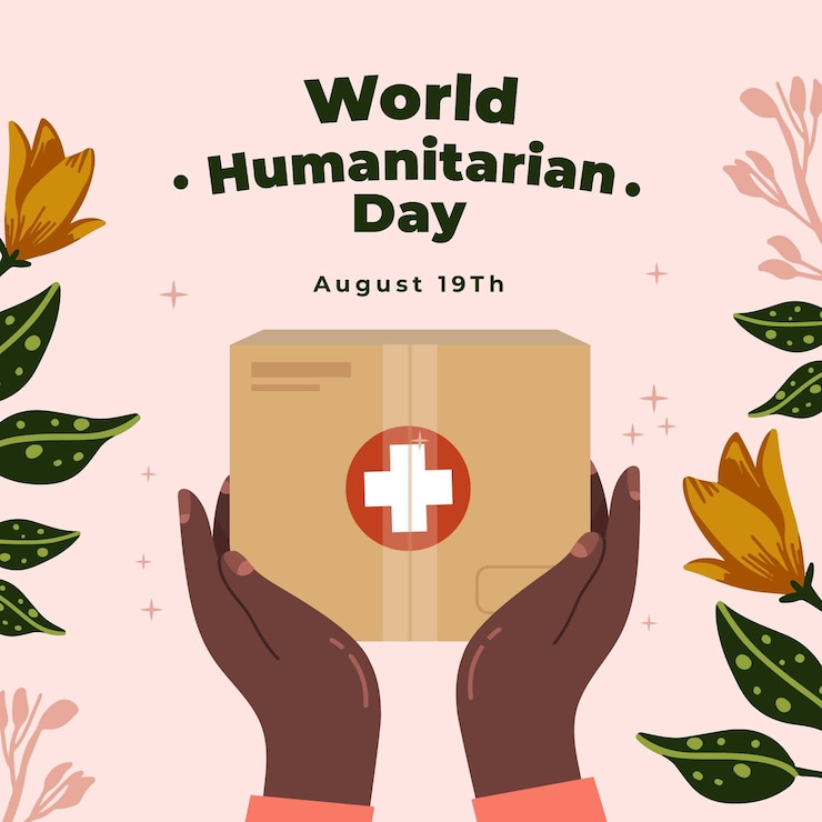 Vetor grátis ilustração do dia humanitário mundial