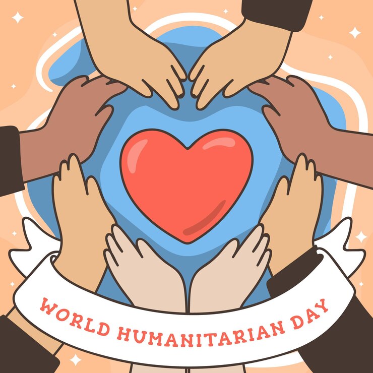 Vetor grátis ilustração do dia humanitário mundial