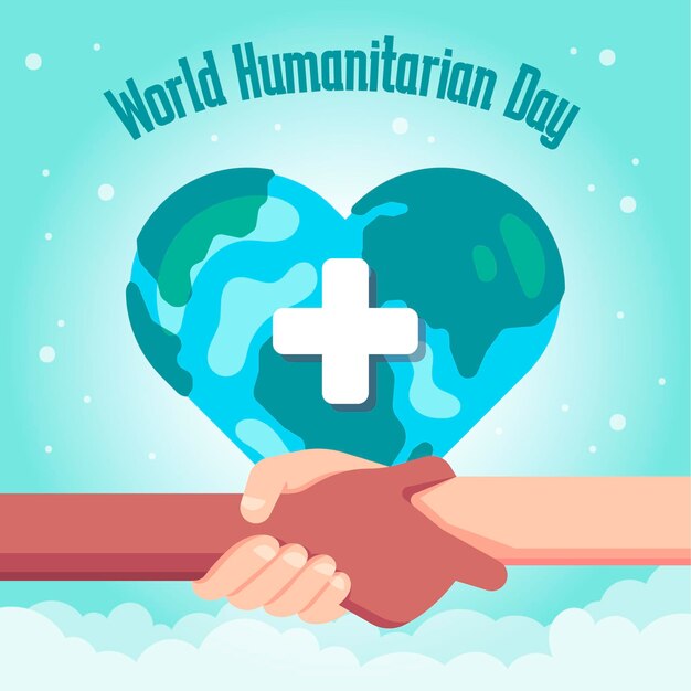 Vetor grátis ilustração do dia humanitário mundial