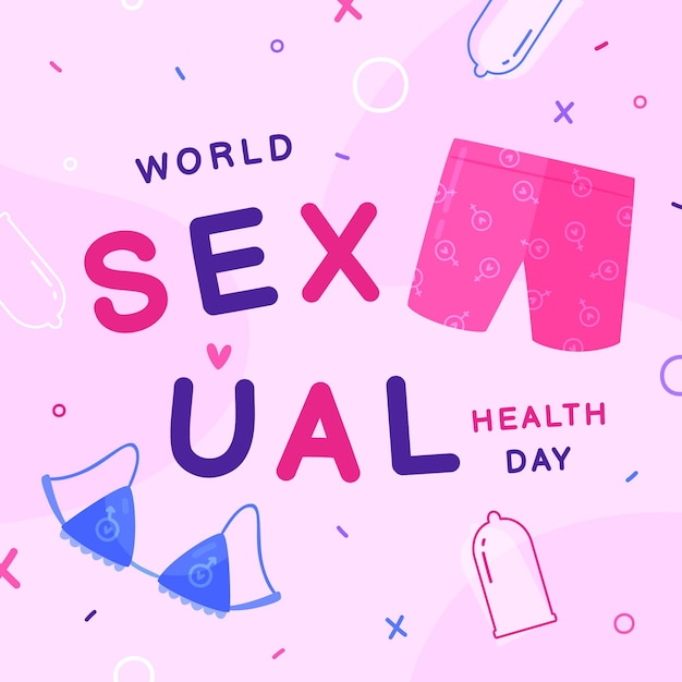 Vetor grátis ilustração do dia mundial da saúde sexual