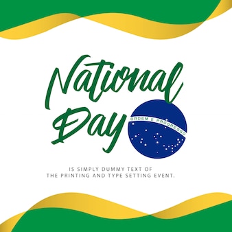 Ilustração do dia nacional do brasil