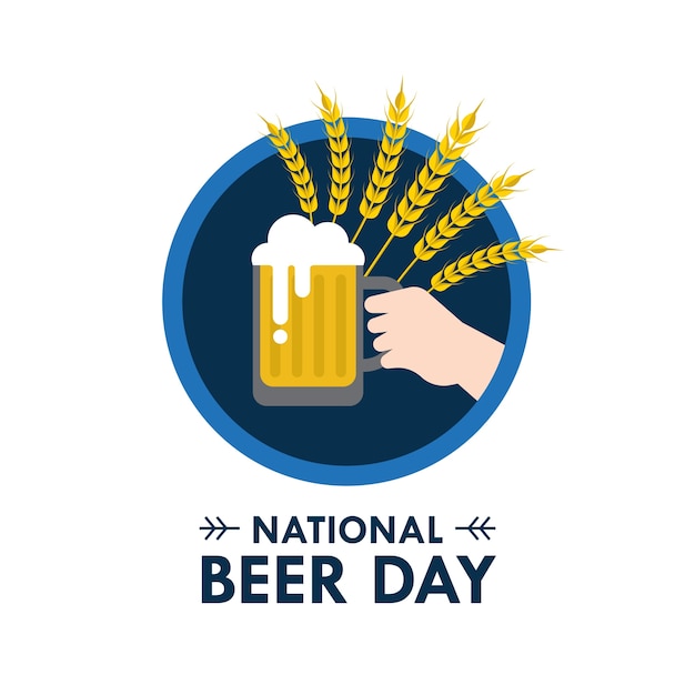 Ilustração do dia nacional vector cerveja no estilo plana Vetor grátis